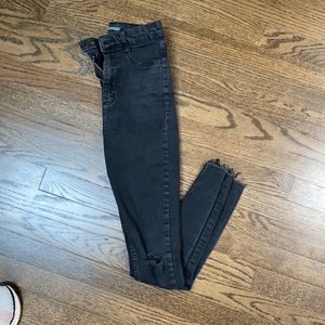 Zara black skinny jeans size 2